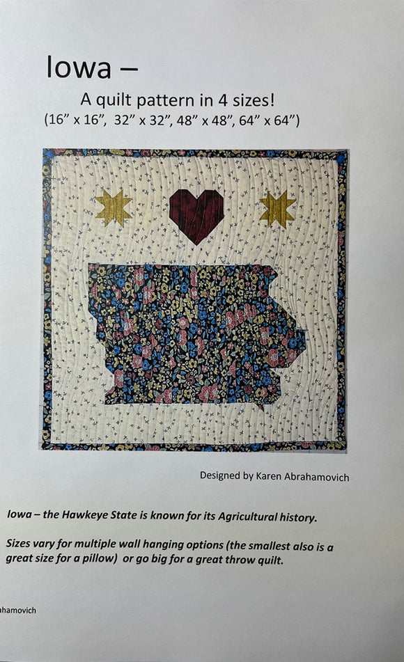 Pattern - Iowa Quilt  KA-015