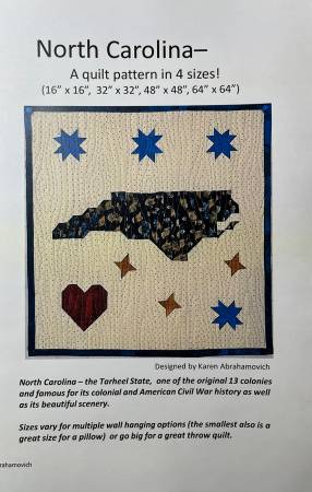 Pattern - North Carolina Quilt Pattern - KA-033