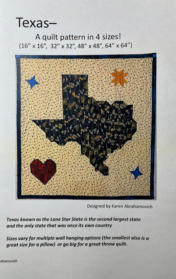 Pattern - Texas Quilt  KA-043