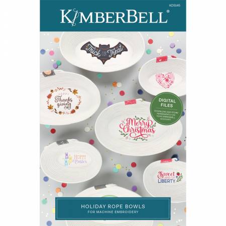 Pattern - Kimberbell Holiday Rope Bowls - Machine Embroidery -  KD5145