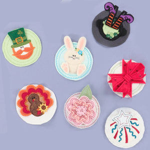 Pattern - Kimberbell Machine Embroidery Seasonal Jar Toppers - KD5148