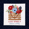 Pattern - Kimberbell Machine Embroidery - Country Blooms Pillow -  KD5160