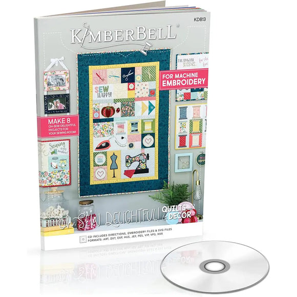Pattern Kimberbell Machine Embroidery Oh Sew Delightful Book & CD KD813