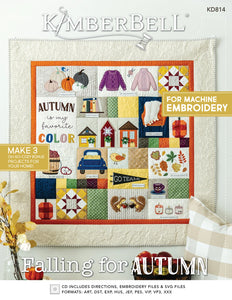 Pattern - Kimberbell Machine Embroidery - Falling For Autumn - KD814