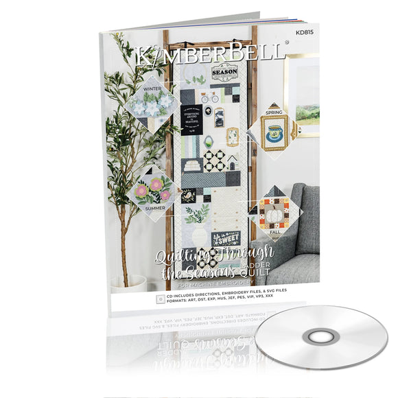 Pattern Kimberbell Machine Embroidery Quilting Through the Seasons Book & CD KD815