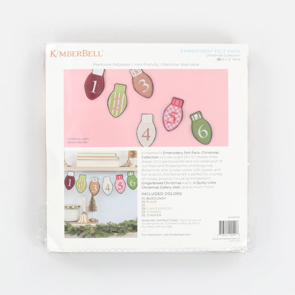 Fabric Kimberbell Embroidery Felt Pack - Christmas KDKB1300