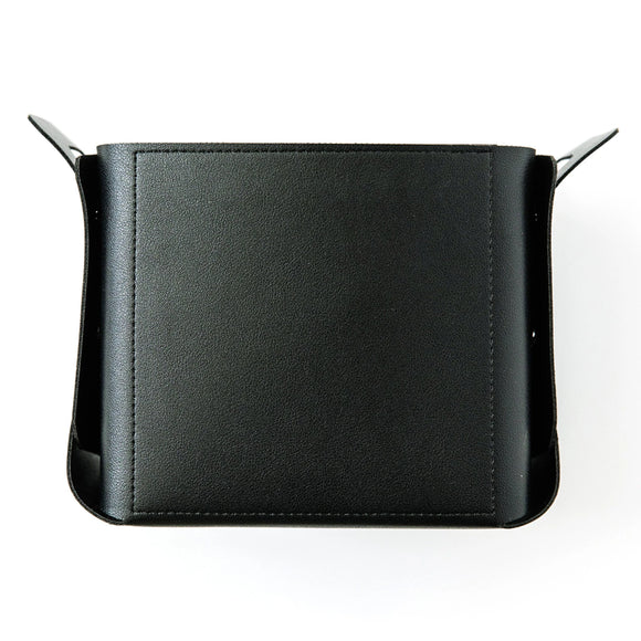 Notions - Kimberbell Folding Storage Tote Blank Black Leather - KDKB265