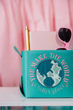 Notions - Kimberbell Folding Storage Tote Blank Turquoise - KDKB273