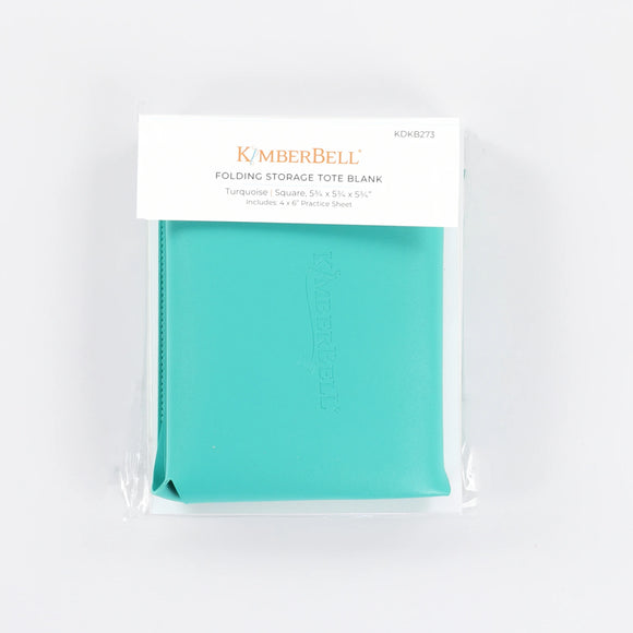 Notions - Kimberbell Folding Storage Tote Blank Turquoise - KDKB273