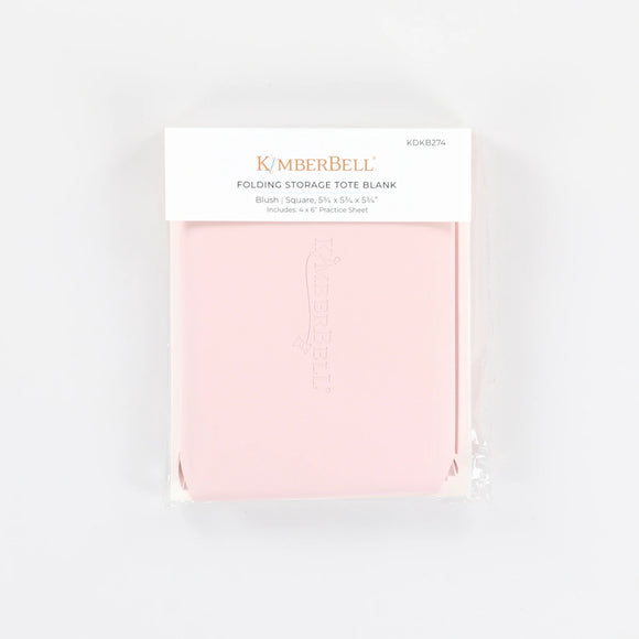 Notions - Kimberbell Folding Storage Tote Blank Blush - KDKB274