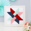 Kit Kimberbell Punch Needle Woven Star Quilt Block KPNK1028