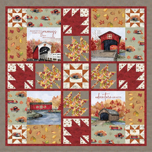 Kit Riley Blake - Covered Bridges in Fall Journeys Quilt  - KT-16210
