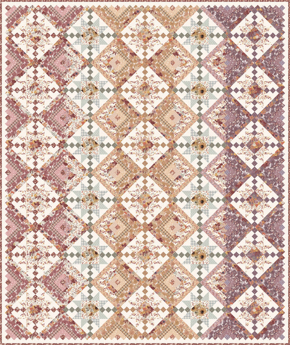 Kit - Riley Blake Evening on the Prairie - Laura's Log Cabin Quilt Kit  KT-16740