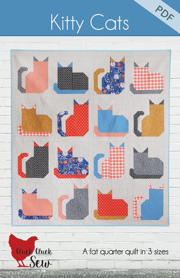 Pattern Cluck Cluck Sew - Kitty Cats CCS212 DIGITAL DOWNLOAD
