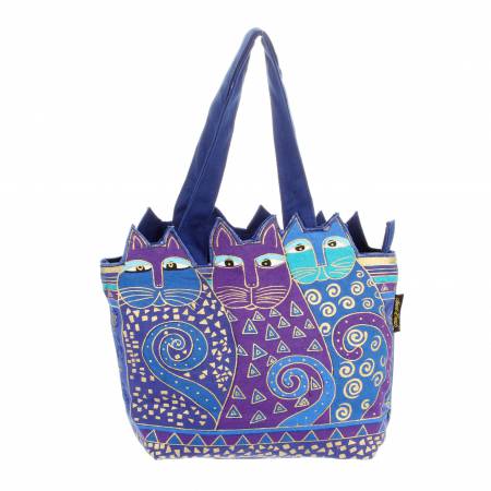 Gifts - Tote - Tres Gatos Indigo Cats - Medium LB4101