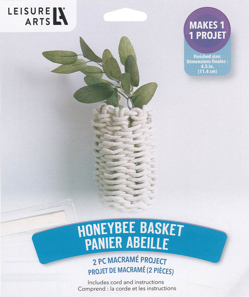 Kit Honeybee Basket Macrame Project