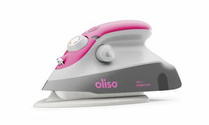 Notions - Oliso Mini Iron With Trivet Raspberry - M3PRO-RAS