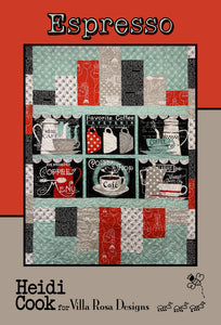 Pattern Villa Rosa - Espresso Panel Quilt VRDMC135 - DIGITAL DOWNLOAD