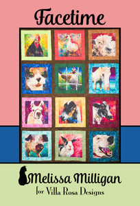 Pattern Villa Rosa - Facetime Panel Quilt VRDMM052 - DIGITAL DOWNLOAD