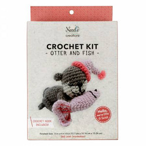 Kit Crochet Otter & Fish NC-CRCHKT-OTTER