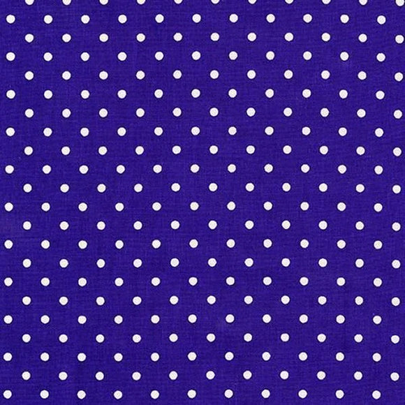 Fabric Timeless Treasures Violet Polka Dot C1820-VIOLET