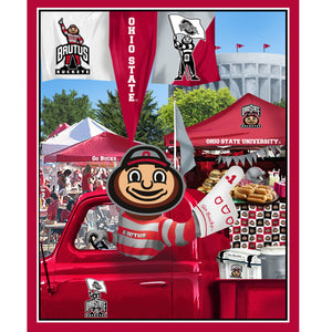 Fabric - Ohio State Buckeyes Tailgate Panel 36 x 44in - OHS-1157