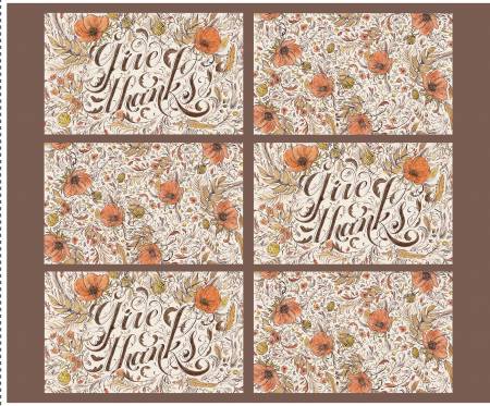 Fabric Riley Blake Monthly Placemat Panel November PD13940R-PANEL