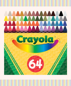 Fabric - Riley Blake Crayola New Box of Crayons Panel  PD16516R-PANEL