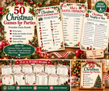 50 Christmas Games for Parties eBook - 73 Page Digital Download