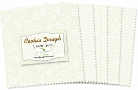 Fabric Wilmington 5in Squares Cookie Dough, 42 pcs Q507-15-507