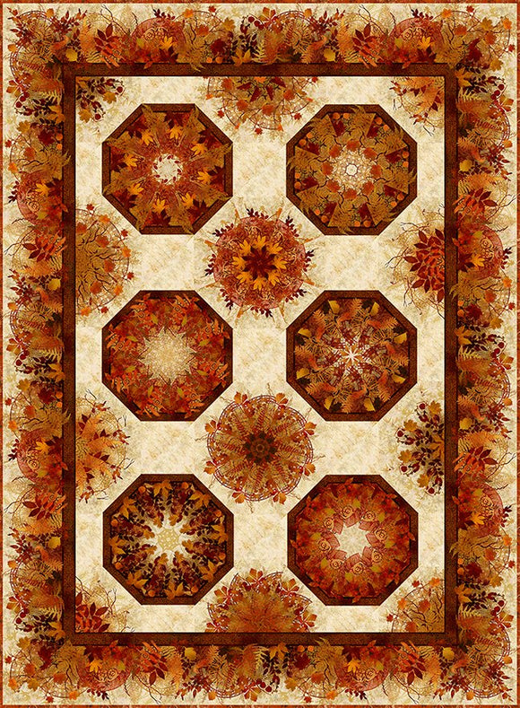 Pattern Reflections of Autumn II Kaleidoscope