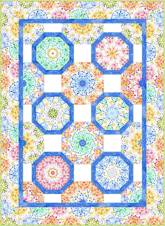 Pattern Summer Breeze Kaleidoscope Quilt (Jason Yenter)