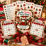 Quilty Christmas Bingo Game - 15 page PDF - Printable Digital Download