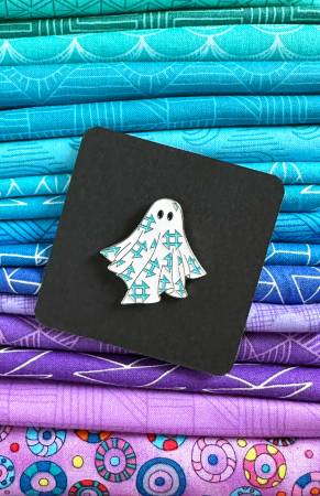 Gifts - Enamel Pin Quilt Ghost Light Blue -  SASSPIN-GHOST