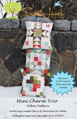 Pattern Mini Charm Trio Pillow Pattern SJ-074