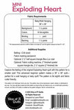 Pattern - Mini Exploding Heart Quilt Pattern - SPQ339