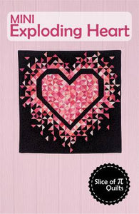 Pattern - Mini Exploding Heart Quilt Pattern - SPQ339
