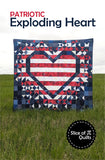 Pattern - Patriotic Exploding Heart - SPQ346