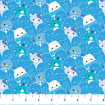 Fabric Northcott Squishmallows Blue SQ1011-40