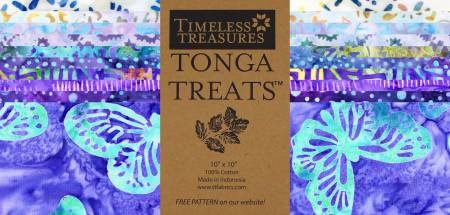 Fabric Batik Timeless Treasures Mariposa 10in Squares 42pcs SQUARE42-MARIPOSA
