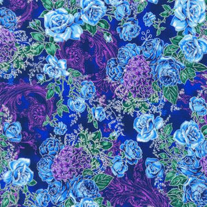 Fabric Robert Kaufman Mystic Moon Metallic Floral Night SRKM21635438