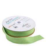 Fabric - Riley Blake Single-Fold Quilt Binding by the yard - Gingham Green - STSFB-48800