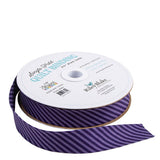 Fabric - Riley Blake Single-Fold Quilt Binding by the yard - Eggplant Stripe - STSFB-48820