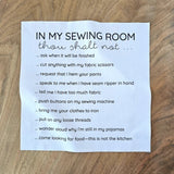 Fabric - Sewing Room Rules Mini Panel - SWQ123P