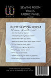 Fabric - Sewing Room Rules Mini Panel - SWQ123P