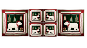Fabric Precut Panel - Patchwork Polar Bear CYS630593