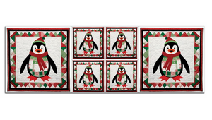 Fabric Precut Panel - Patchwork Penguin CYS630586