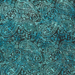 Fabric Hoffman Batik Bali Chop Mineral Paisley T2386-380-MINERAL