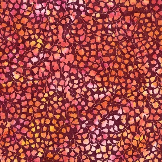 Fabric Hoffman Batik Paradise Burgundy T2393-38-BURGUNDY