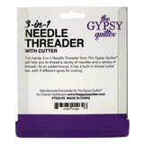 Notions - The Gypsy Quilter 3 In 1 Needle Threader with Cutter - TGQ142